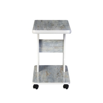 Tekerlekli C Yan Sehpa Laptop Sehpası % 100 Mdf Koltuk Yanı Sehpa