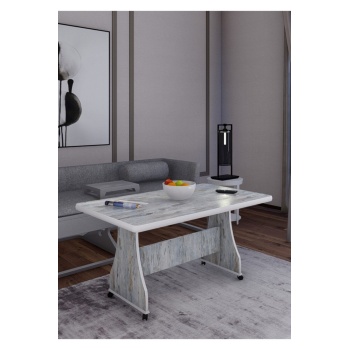 Tekerlekli %100 Mdf Masa Bahçe Masası Ofis Sehpası Orta Sehpa