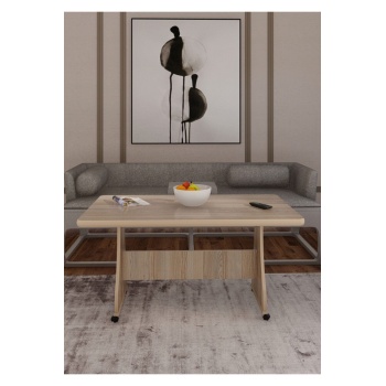 Tekerlekli Mdf Masa Orta Sehpa Orta Sehpa