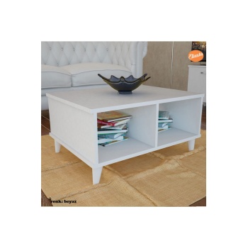 Raflı Orta Sehpa Orta Masa Ofis Sehpa Salon Sehpa