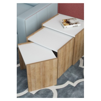 3 Lü Zigon Sehpa Dikdörtgen