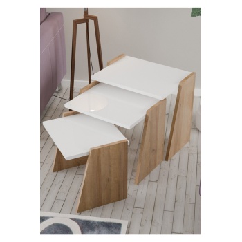 3 Lü Zigon Sehpa Dikdörtgen