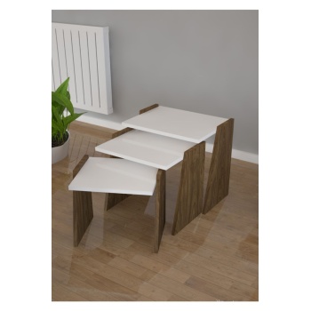 3 Lü Zigon Sehpa Dikdörtgen