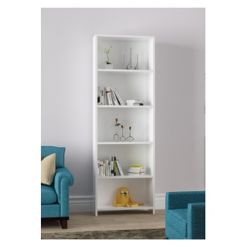 Beş Raflı Arkalıklı Kitaplık Raf