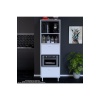 Silva Loya 2 Kapaklı 59,6 x 194,6 x 56 cm Mini Fırın Mikrodalga Dolabı Çok Amaçlı Mutfak Dolabı