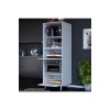 Silva Loya 2 Kapaklı 59,6 x 194,6 x 56 cm Mini Fırın Mikrodalga Dolabı Çok Amaçlı Mutfak Dolabı