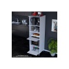 Silva Loya 2 Kapaklı 59,6 x 194,6 x 56 cm Mini Fırın Mikrodalga Dolabı Çok Amaçlı Mutfak Dolabı