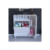 90 x 97 x 32 cm YENİCE Kirli Çamaşır Sepetli Dolap Çok Amaçlı Banyo Dolabı Mutfak Dolabı