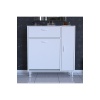 MODİLAYN YENİCE Çok Amaçlı Banyo Dolabı 90 x 97.5 x 32 cm Kirli Çamaşır Sepetli Dolap