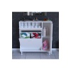 MODİLAYN YENİCE Çok Amaçlı Banyo Dolabı 90 x 97.5 x 32 cm Kirli Çamaşır Sepetli Dolap