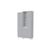 Alaçatı Inci 90x160x32 Banyo Dolabı Çok Amaçlı Dolap Kirli Çamaşır Sepetli Dolap