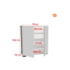 MODİLAYN ARD-112 70 x76x 32 cm Ayakkabılık Antre Ayakkabılık Çok Amaçlı Dolap Ayakkabı Dolabı-MEŞE