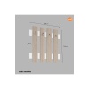 MODİLAYN 70 x 70 x 4 cm Duvar Askılığı Portmanto Antre Askılığı