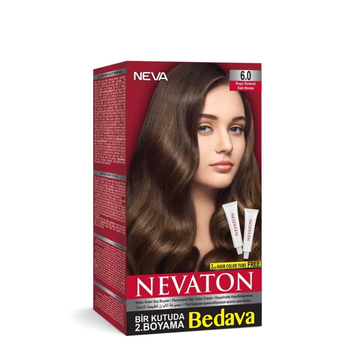 Nevaton Kalıcı Krem Saç Boyası 6.0 Koyu Kumral
