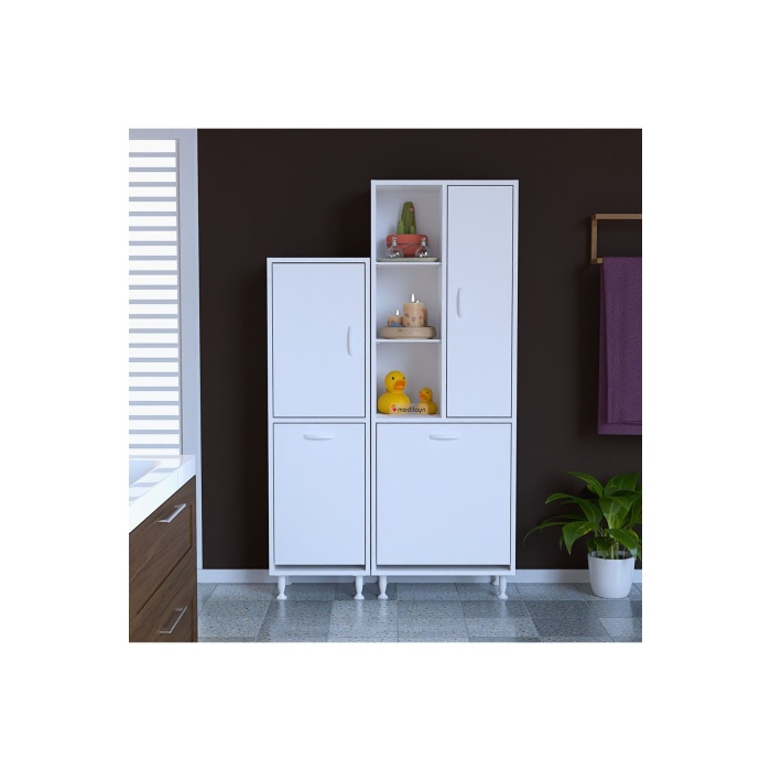 MODİLAYN 95 x 165 x32.5cm Oyuncak Dolabı Çok Amaçlı Dolap Banyo Dolabı Çamaşır Dolabı Mutfak Dolabı
