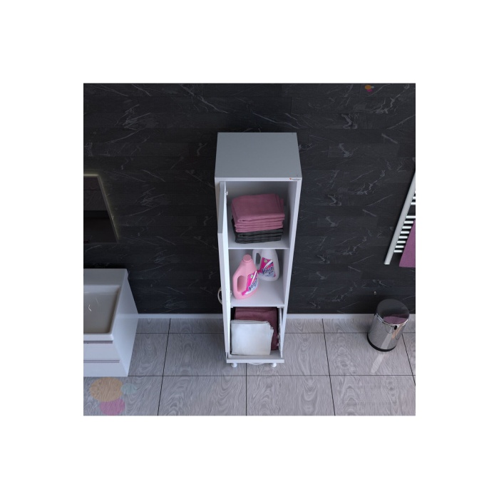 MODİLAYN FORBEST  40 x 135 cm Çok Amaçlı Banyo Dolabı Mutfak Dolabı Düzenleyici Dolaplar