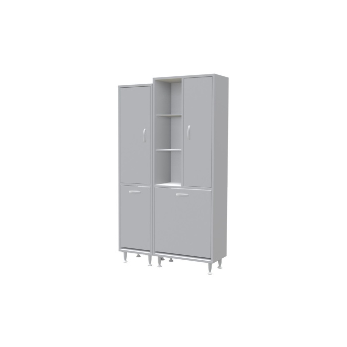 Alaçatı Inci 90x160x32 Banyo Dolabı Çok Amaçlı Dolap Kirli Çamaşır Sepetli Dolap