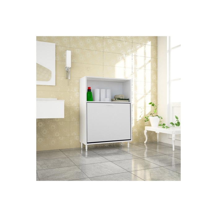 75 x 100 x 30cm 2 sepetli Kirli Çamaşır Dolabı Banyo Dolabı Çok Amaçlı Dolap Mutfak Dolabı