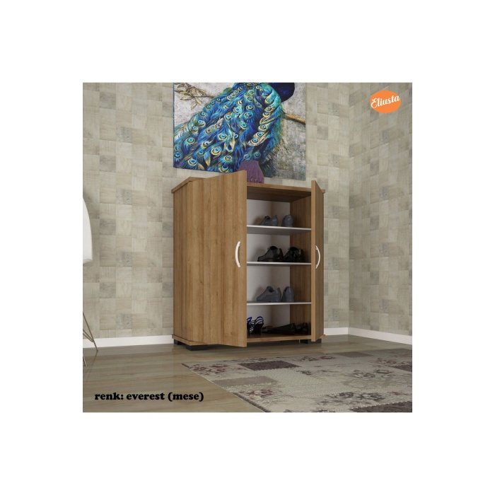 MODİLAYN ARD-112 70 x76x 32 cm Ayakkabılık Antre Ayakkabılık Çok Amaçlı Dolap Ayakkabı Dolabı-MEŞE