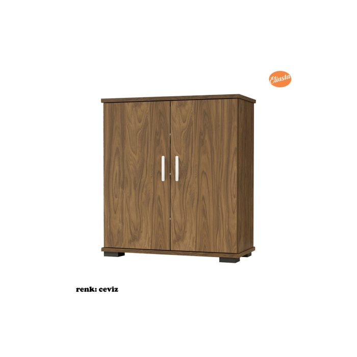 ARD-112 70 x76x 32 cm Ayakkabılık Antre Ayakkabılık Çok Amaçlı Dolap Ayakkabı Dolabı-CEVİZ