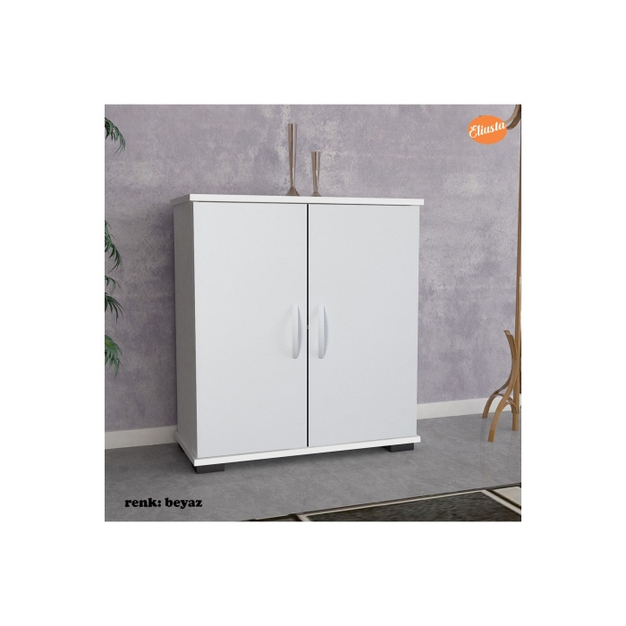 ARD-112 70 x76x 32 cm Ayakkabılık Antre Ayakkabılık Çok Amaçlı Dolap Ayakkabı Dolabı-BEYAZ