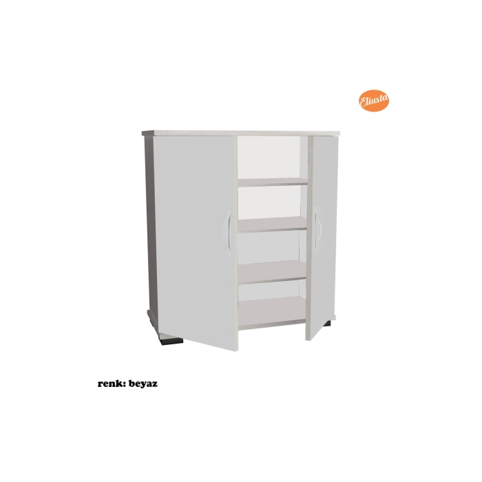 ARD-112 70 x76x 32 cm Ayakkabılık Antre Ayakkabılık Çok Amaçlı Dolap Ayakkabı Dolabı-BEYAZ