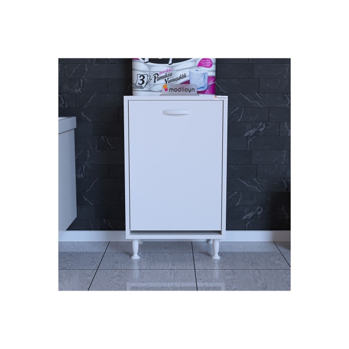 Söke 50 X 75 X 32,5 Cm Çamaşır Hazneli Çok Amaçlı Banyo Dolabı