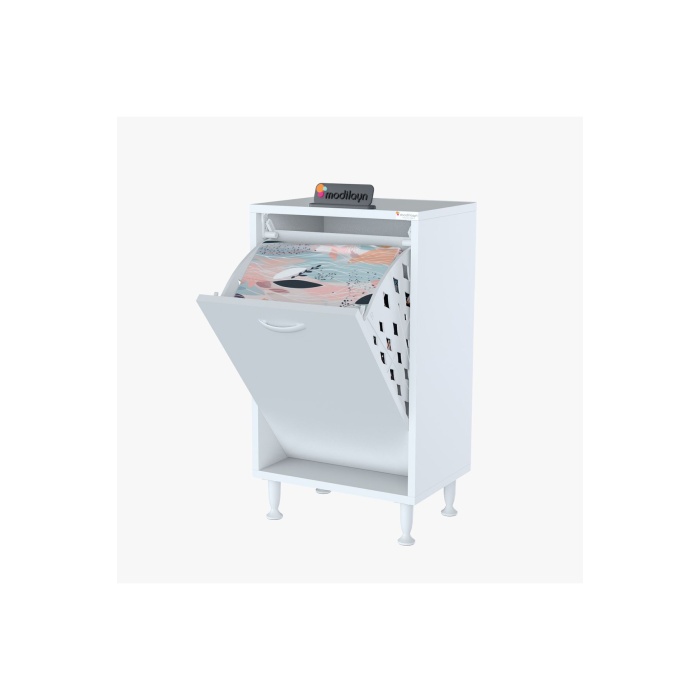 Söke 50 X 75 X 32,5 Cm Çamaşır Hazneli Çok Amaçlı Banyo Dolabı