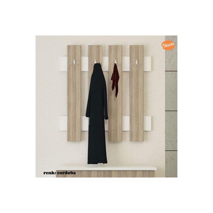 MODİLAYN 70 x 70 x 4 cm Duvar Askılığı Portmanto Antre Askılığı