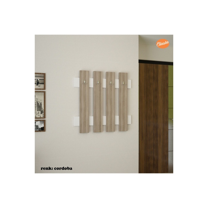 MODİLAYN 70 x 70 x 4 cm Duvar Askılığı Portmanto Antre Askılığı