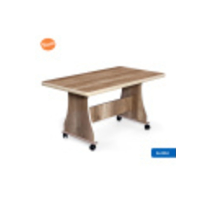 Eliusta Tekerlekli Mdf Masa %100 Mdf Orta Sehpa Salon Masa Sehpa