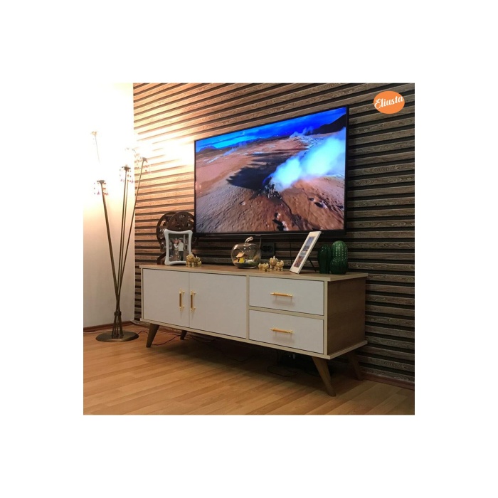Claros Tv Sehpası Tv Ünitesi 150X40X60 cm Tv Standı