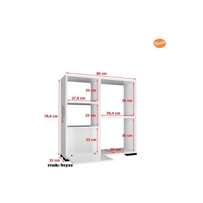Banyo Dolabı Mutfak Dolabı Mikrodalga Dolabı Çok Amaçlı Dolap Raflı Bölmeli
