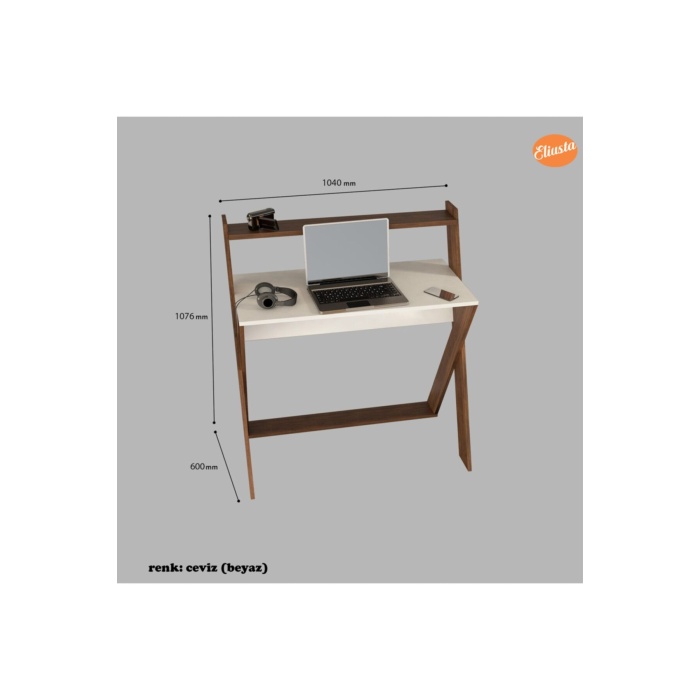 X Çalışma Masası Bilgisayar Masası Ofis Masası Bölmeli Laptop Masası