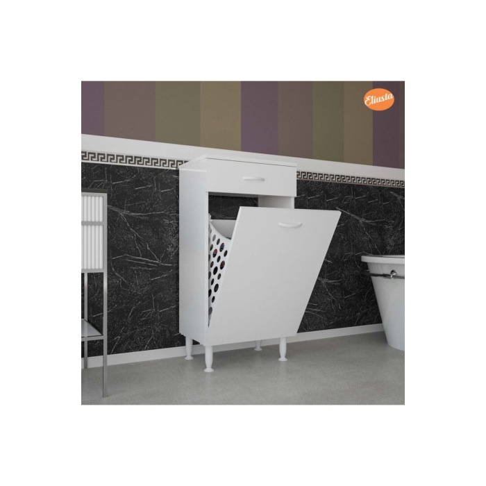 Çok Amaçlı Dolap Sepetli Kirli Çamaşır Dolabı Mutfak Dolabı Banyo Dolabı
