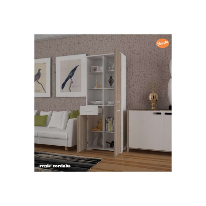 Banyo Dolabı Ofis Dolabı Çok Amaçlı Dolap Mutfak Dolabı Raflı Geniş