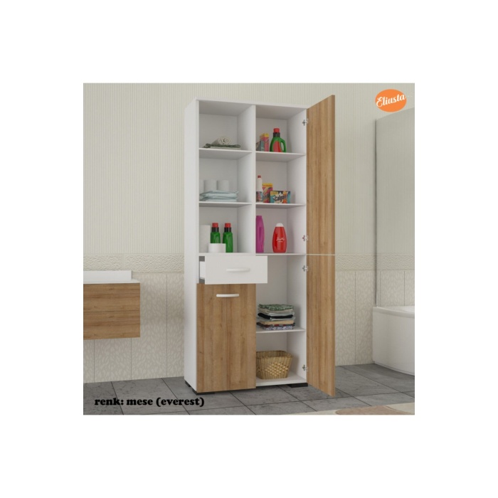 Banyo Dolabı Ofis Dolabı Çok Amaçlı Dolap Mutfak Dolabı Raflı Geniş