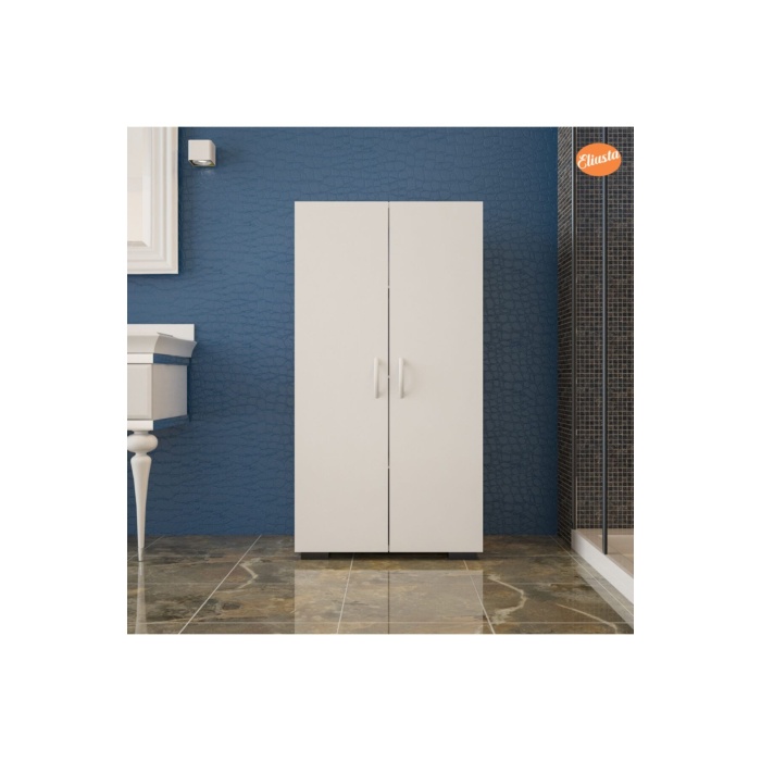 Çok Amaçlı Dolap Banyo Dolabı Mutfak Dolabı Kiler Kapaklı Raflı