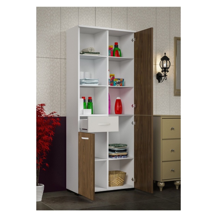 Banyo Dolabı Çok Amaçlı Dolap Mutfak Dolabı Ofis Dolabı Raflı Kapaklı
