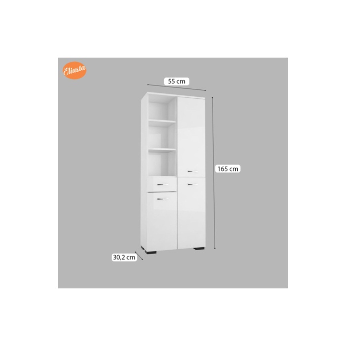 Banyo Dolabı Çok Amaçlı Dolap Mutfak Dolabı Ofis Dolabı Raflı Kapaklı