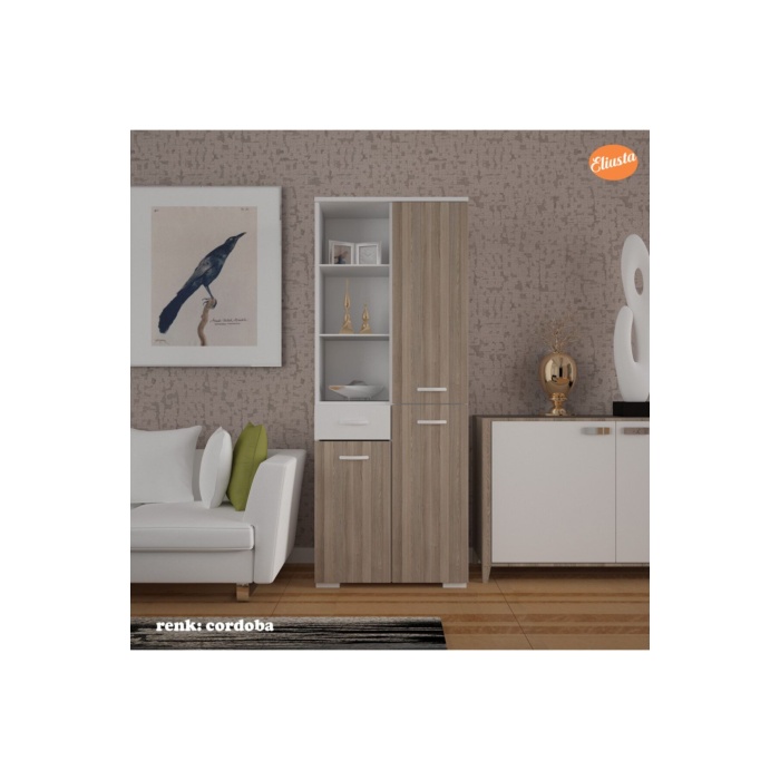 Banyo Dolabı Çok Amaçlı Dolap Mutfak Dolabı Ofis Dolabı Raflı Kapaklı