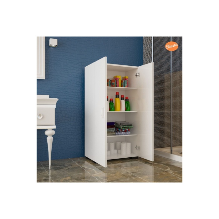Ofis Dolabı Banyo Dolabı Mutfak Dolabı Kiler Kapaklı Raflı