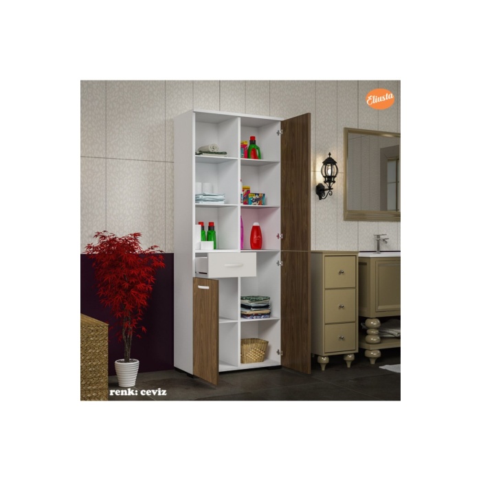 Banyo Dolabı Çok Amaçlı Dolap Mutfak Dolabı Ofis Dolabı Raflı
