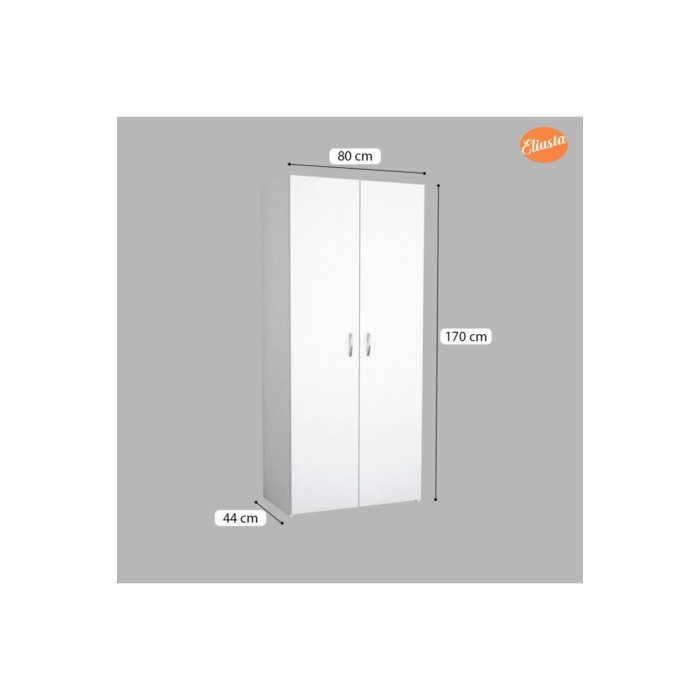Beyaz Yatak Odası 2 Kapılı Gardolap Ard-537