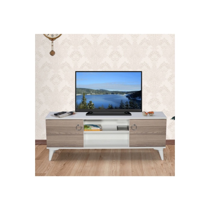 Iki Kapaklı Tv Sehpası Ofis Sehpası Tv Ünitesi