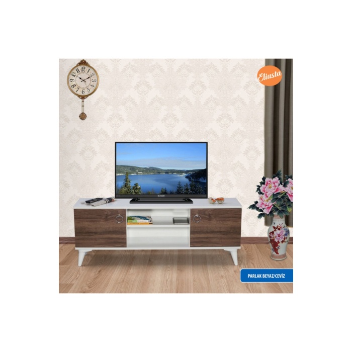 Iki Kapaklı Tv Sehpası Konsol Ofis Sehpası Tv Ünitesi