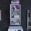 MODİLAYN 50 x 88,4 x 32,5 Çok Amaçlı Asma Banyo Dolabı Banyo Dolabı Makina Üstü Dolap Asma Dolap