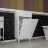 Sepetli Kirli Çamaşır Dolabı Banyo Dolabı Çok Amaçlı