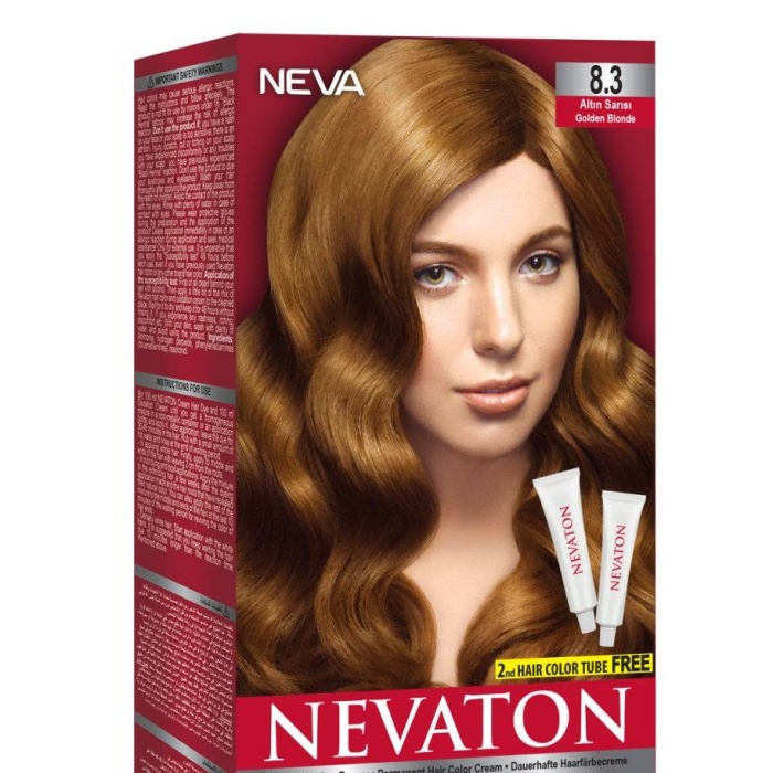 Nevaton Kalıcı Krem Saç Boyası 8.3 Altın Sarısı