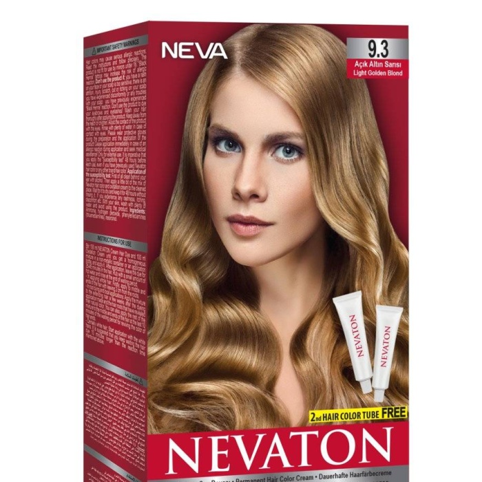 Nevaton Kalıcı Krem Saç Boyası 9.3 Altın Sarısı